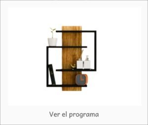 Repisa decorativa ideal para espacios pequeños